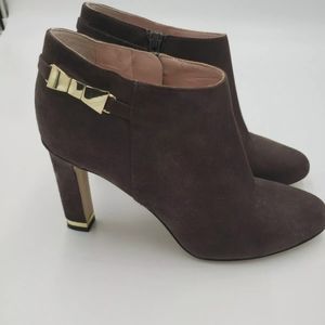 Kate Spade Brown Suede Bootie Heels